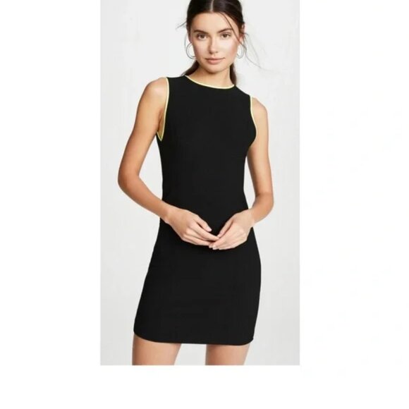 Alice + Olivia Dresses & Skirts - Alice + Olivia Colin Dress NWT Womens Size 10 Black Neon Trim Pin Up Cocktail